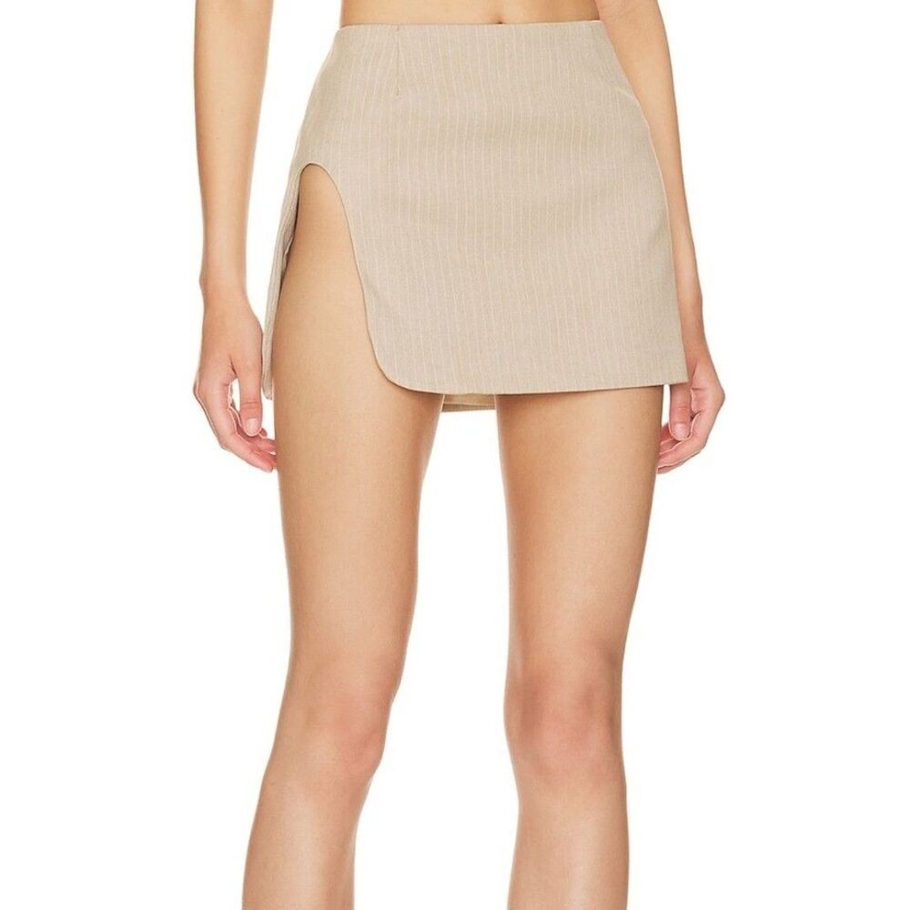 BY.DYLN x REVOLVE Zayne Skirt in Bone & White Stripe